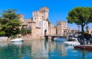Castle Sirmione on Lake Garda, Italy