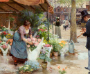 Flower Market in La Madeleine, Paris